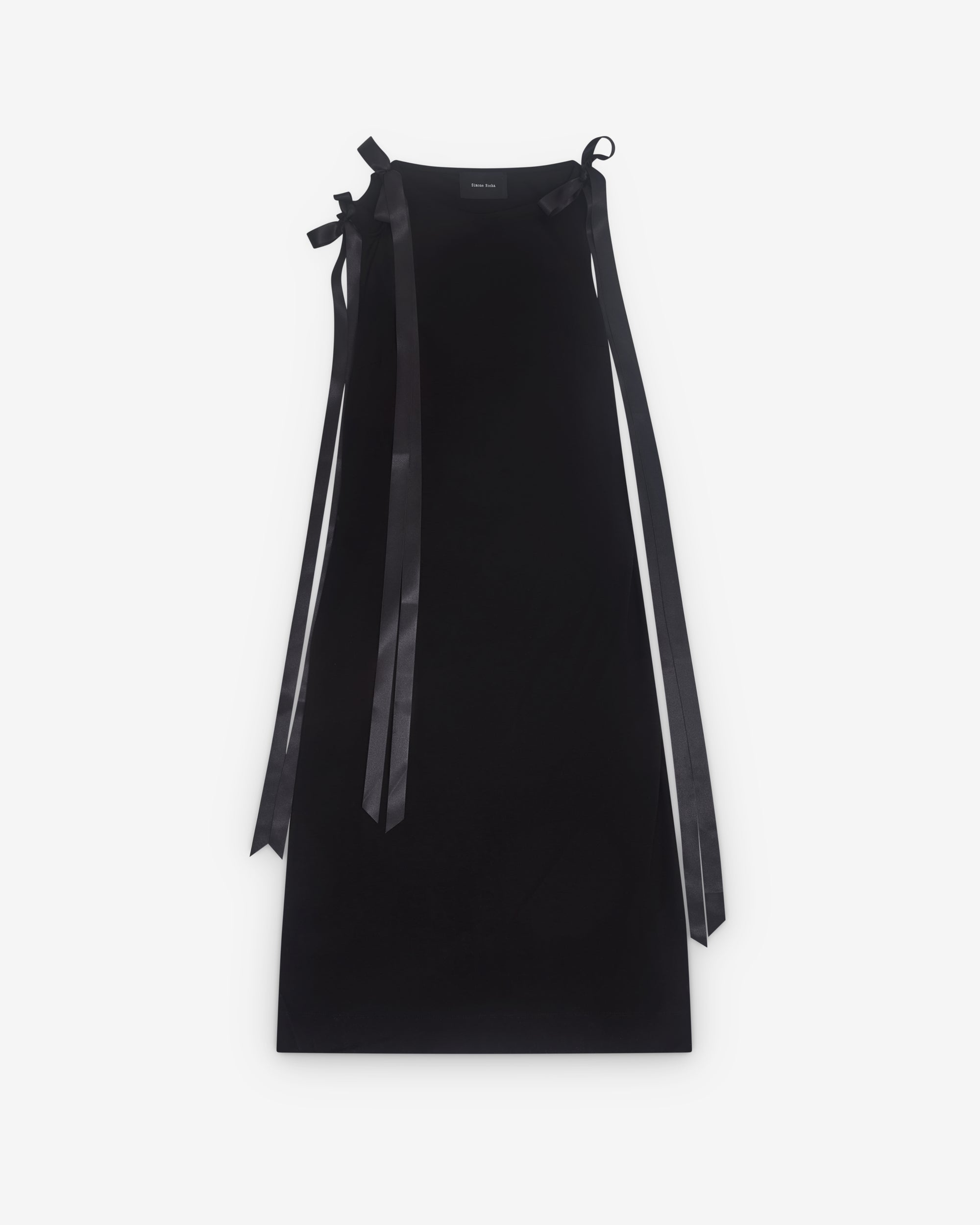 Simone Rocha: Women's Ribbon Strap Dress (Black) | Dover Street Market London Simone Rocha: Women's Ribbon Strap Dress (Black) | Dover Street Market London