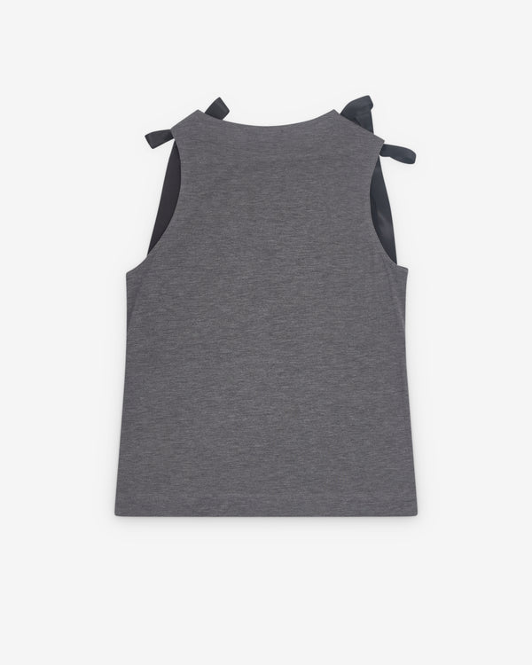 Simone Rocha - Women’s Ribbon Tank Top - (Grey Marl)