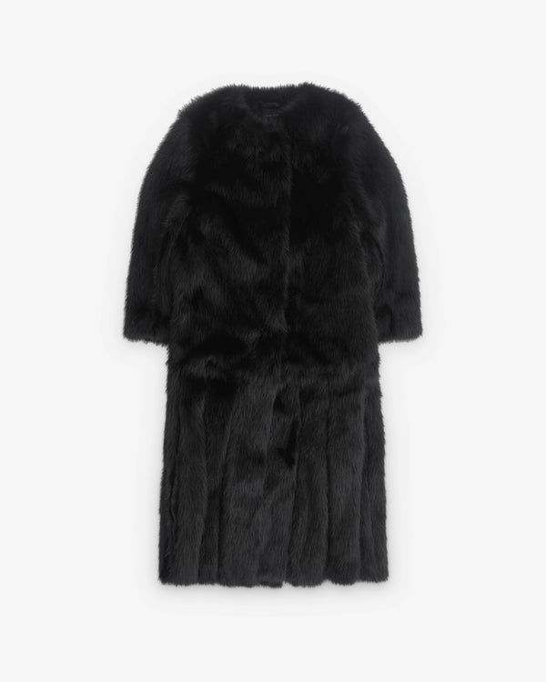 Simone Rocha - Women’s Faux Fur Belted Jacket - (Black)