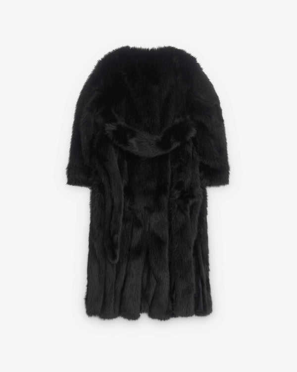 Simone Rocha - Women’s Faux Fur Belted Jacket - (Black)