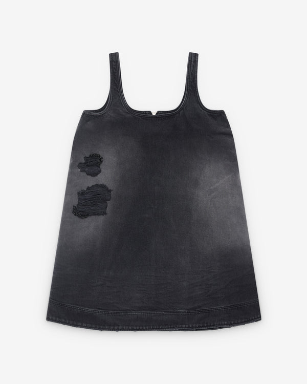 Simone Rocha - Women's A-Line Denim Mini Dress - (Black Denim)