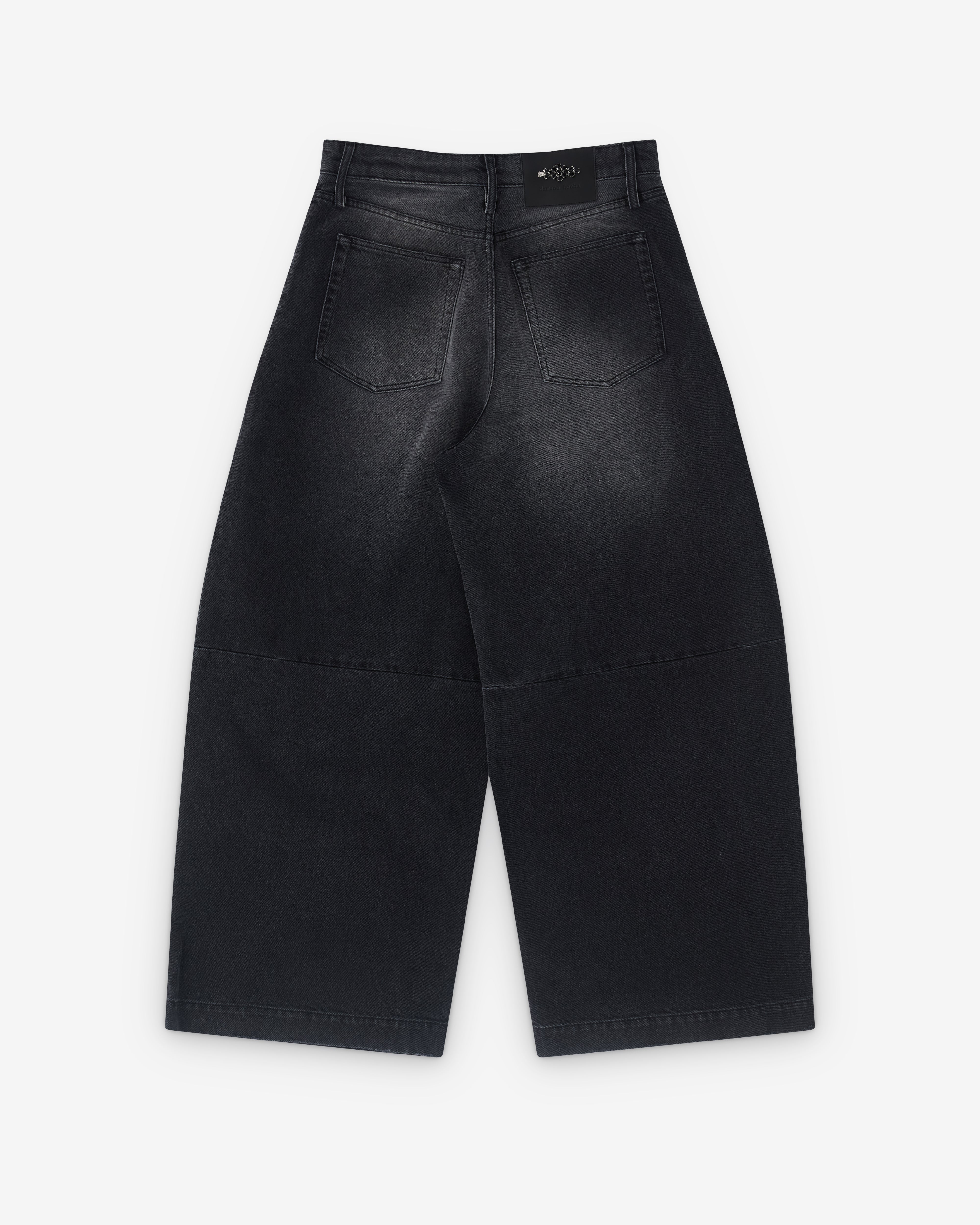 Simone Rocha: Women's Embellished Wide Leg Puddle Jeans (Distress
