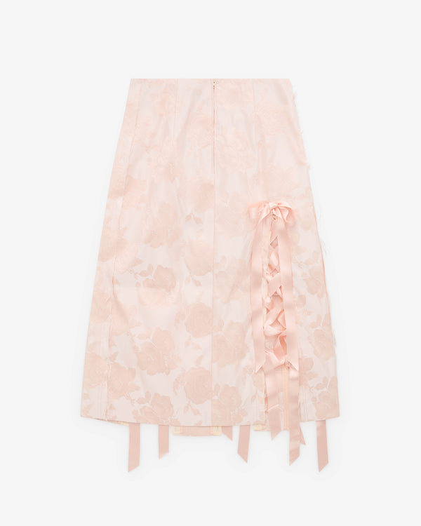 Simone Rocha - Women’s Unraveling Ribbon Skirt - (Blush)