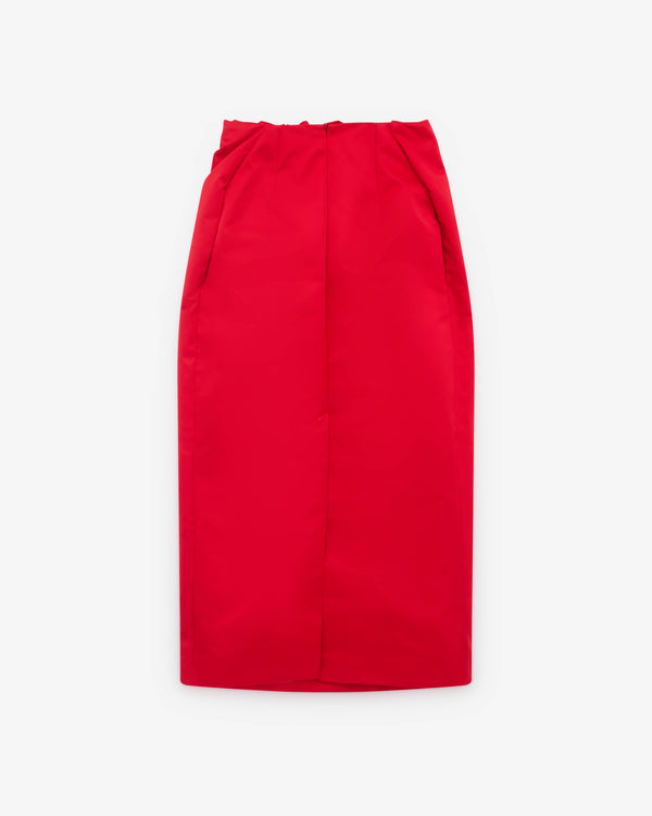 Simone Rocha - Women’s Ruched Duchess Chain Skirt - (Red)