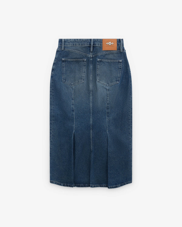 Simone Rocha - Women’s Denim Flare Skirt  - (Distressed Wash)