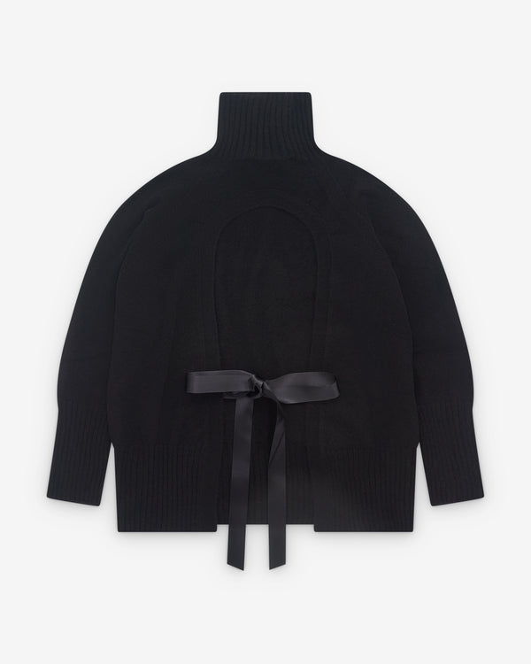 Simone Rocha - Women’s High Neck Cut Out Sweater - (Black)