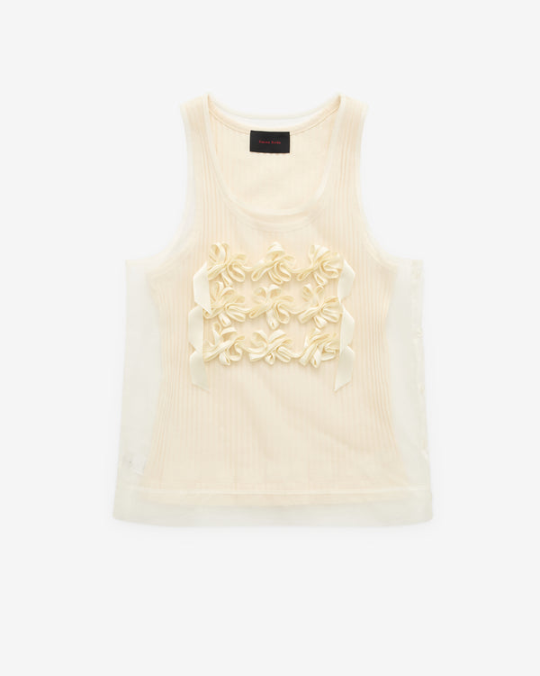 Simone Rocha - Men’s Ribbon Daisy Chain Double Vest - (Ivory)