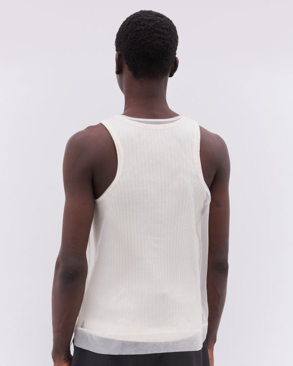 Simone Rocha - Men’s Ribbon Daisy Chain Double Vest - (Ivory)