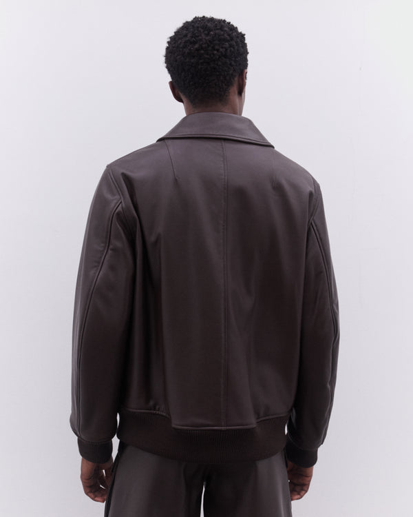 Simone Rocha - Men’s Multi Pocket Aviator Jacket - (Chocolate)