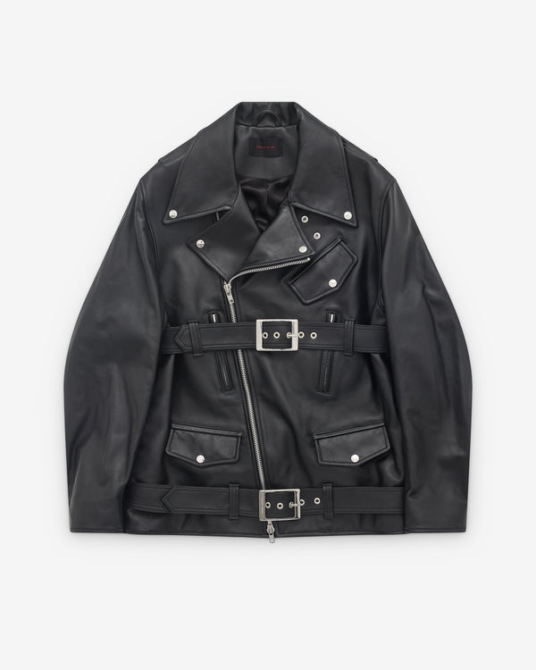 Simone Rocha - Men’s Multi Belt Biker Jacket - (Black)