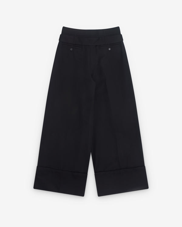 Simone Rocha - Men’s Pleated Wide Leg Trousers - (Black)