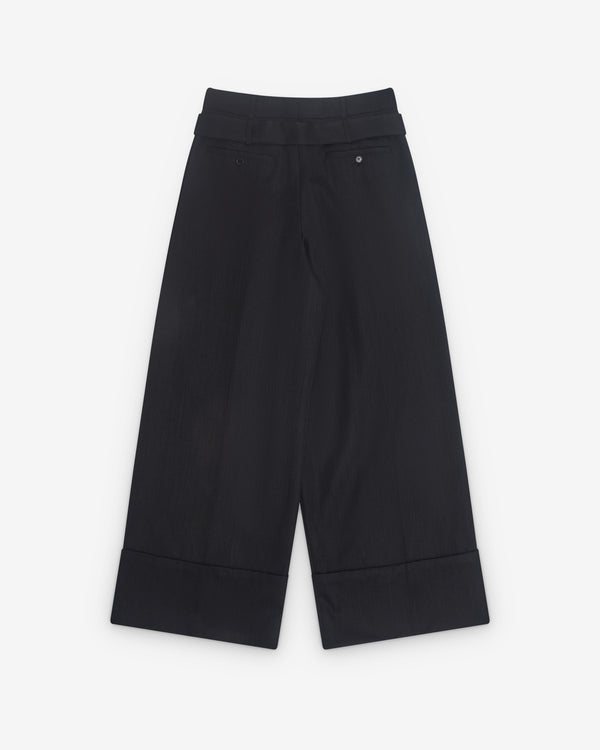 Simone Rocha - Men’s Wide Leg Pleated Trousers - (Charcoal)