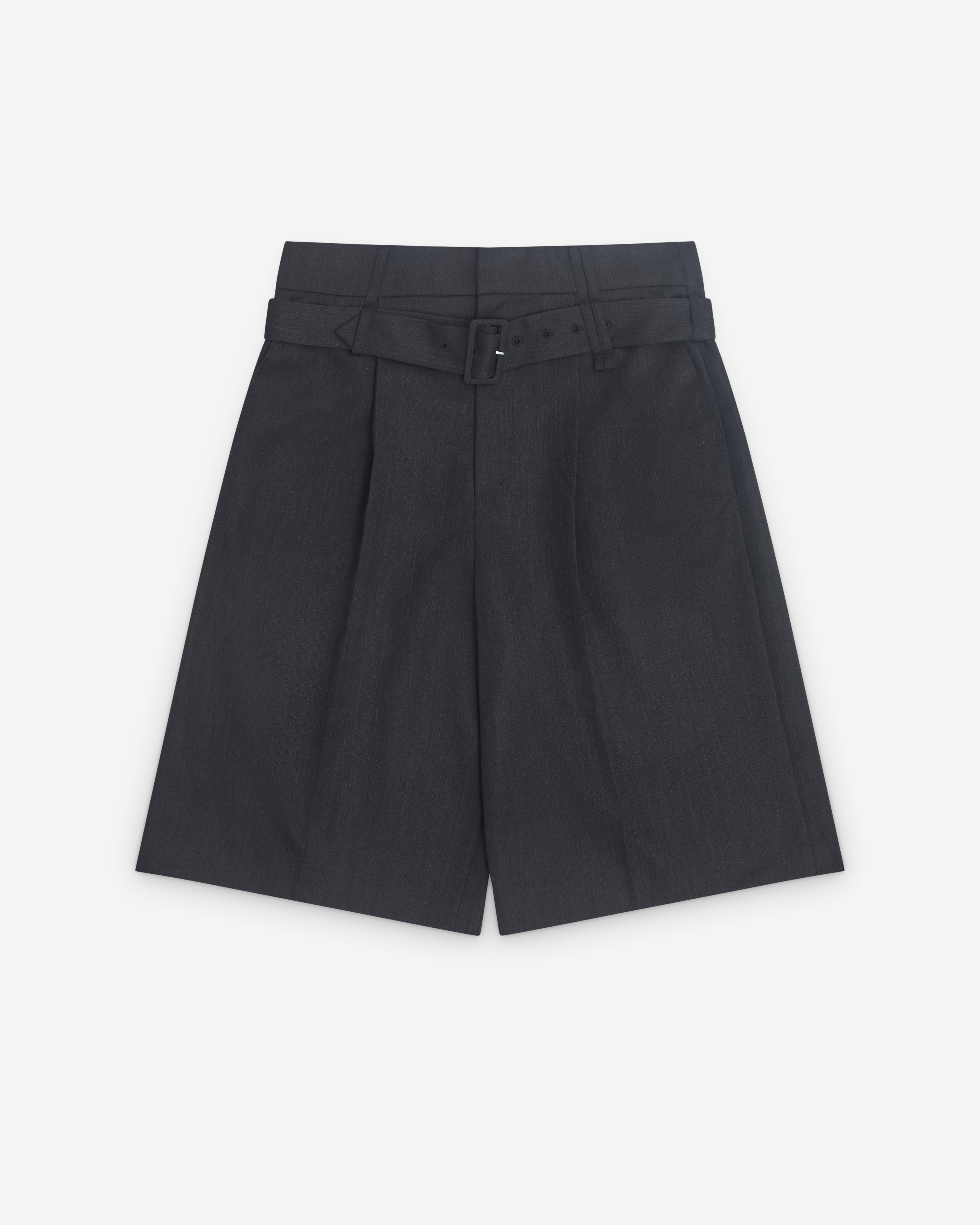 Simone Rocha: Men's Wide Leg Shorts (Charcoal) | DSML E-SHOP
