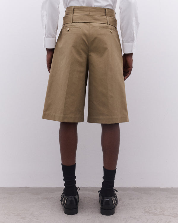 Simone Rocha - Men’s Wide Leg Short - (Stone)