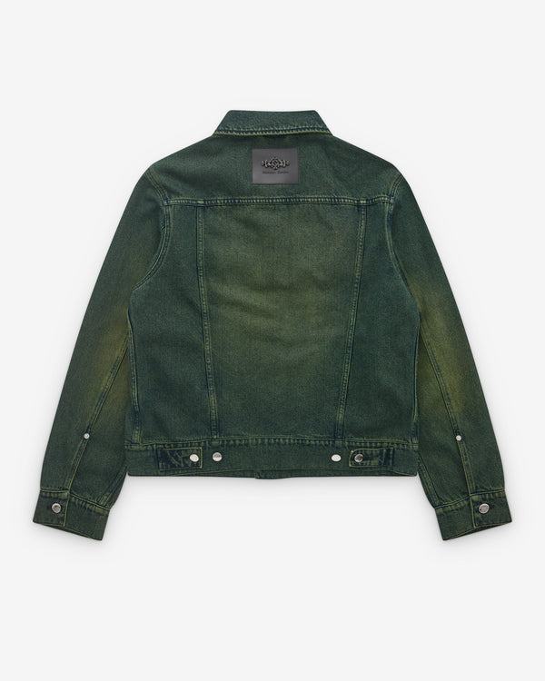 Simone Rocha - Men’s Embellished Fitted Trucker Jacket - (Green)