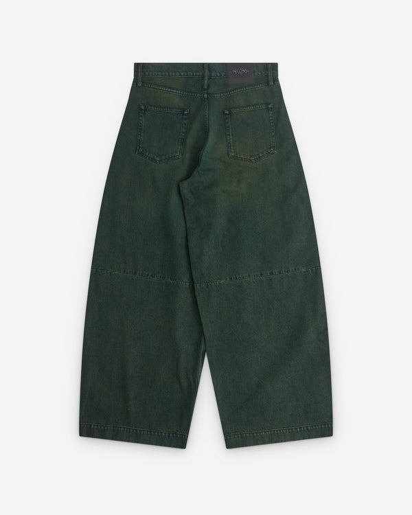 Simone Rocha - Men’s Wide Leg Puddle Jeans - (Green)