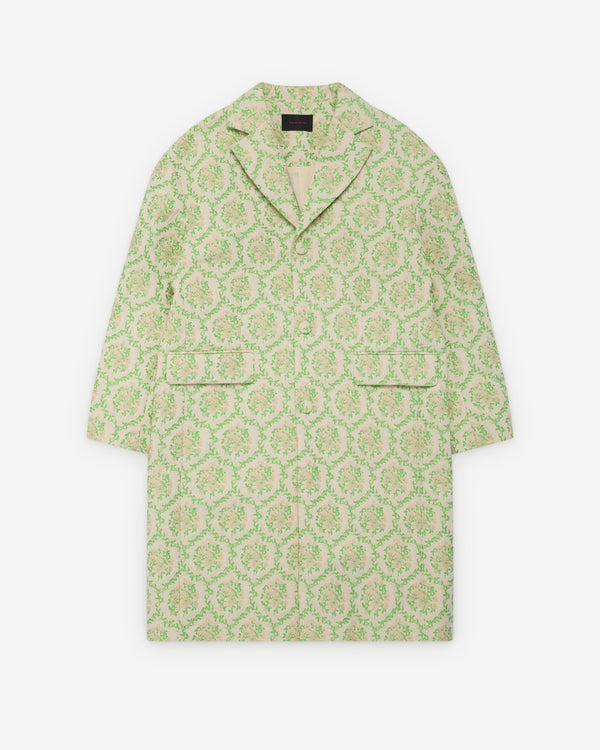 Simone Rocha - Men's Boxy Duster Coat - (Green Floral)