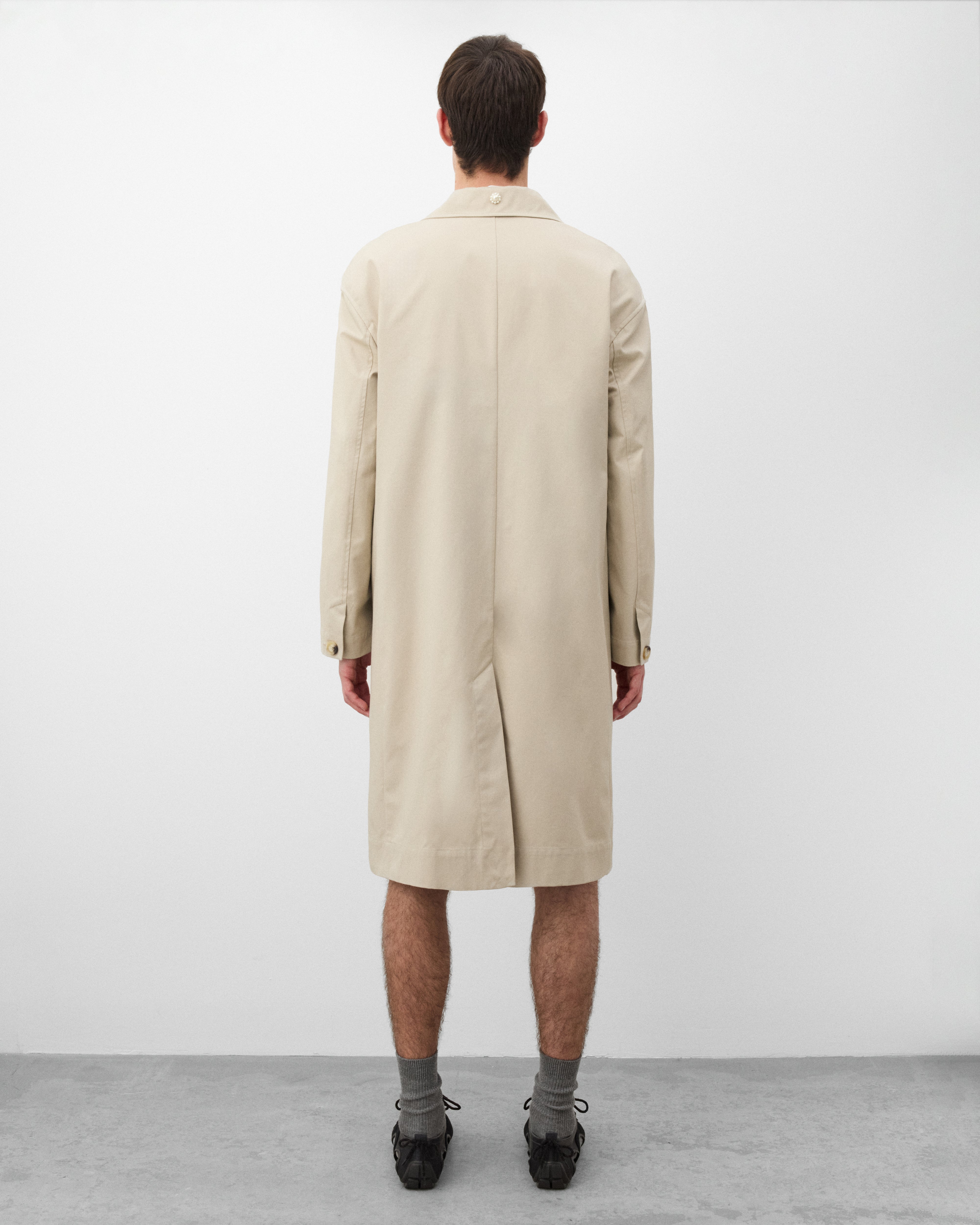 Simone Rocha: Men's Boxy Duster Coat (Stone) | Dover Street Market