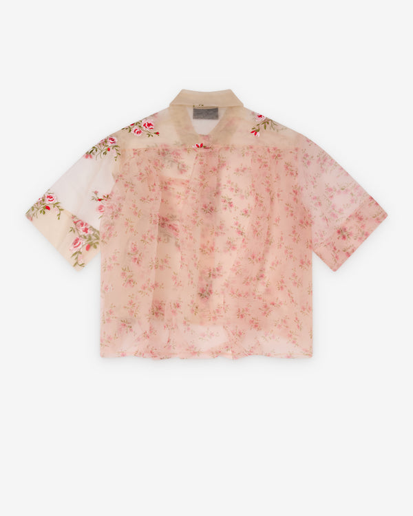 Simone Rocha - Men's Sheer Patchwork Balloon Hem Shirt - (Nude)