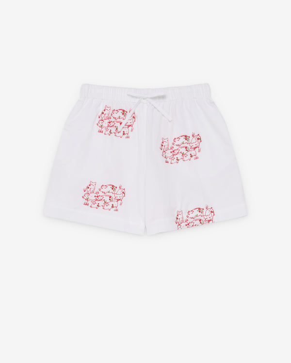 Simone Rocha - Men's Easy Boxer Shorts - (Red/White)