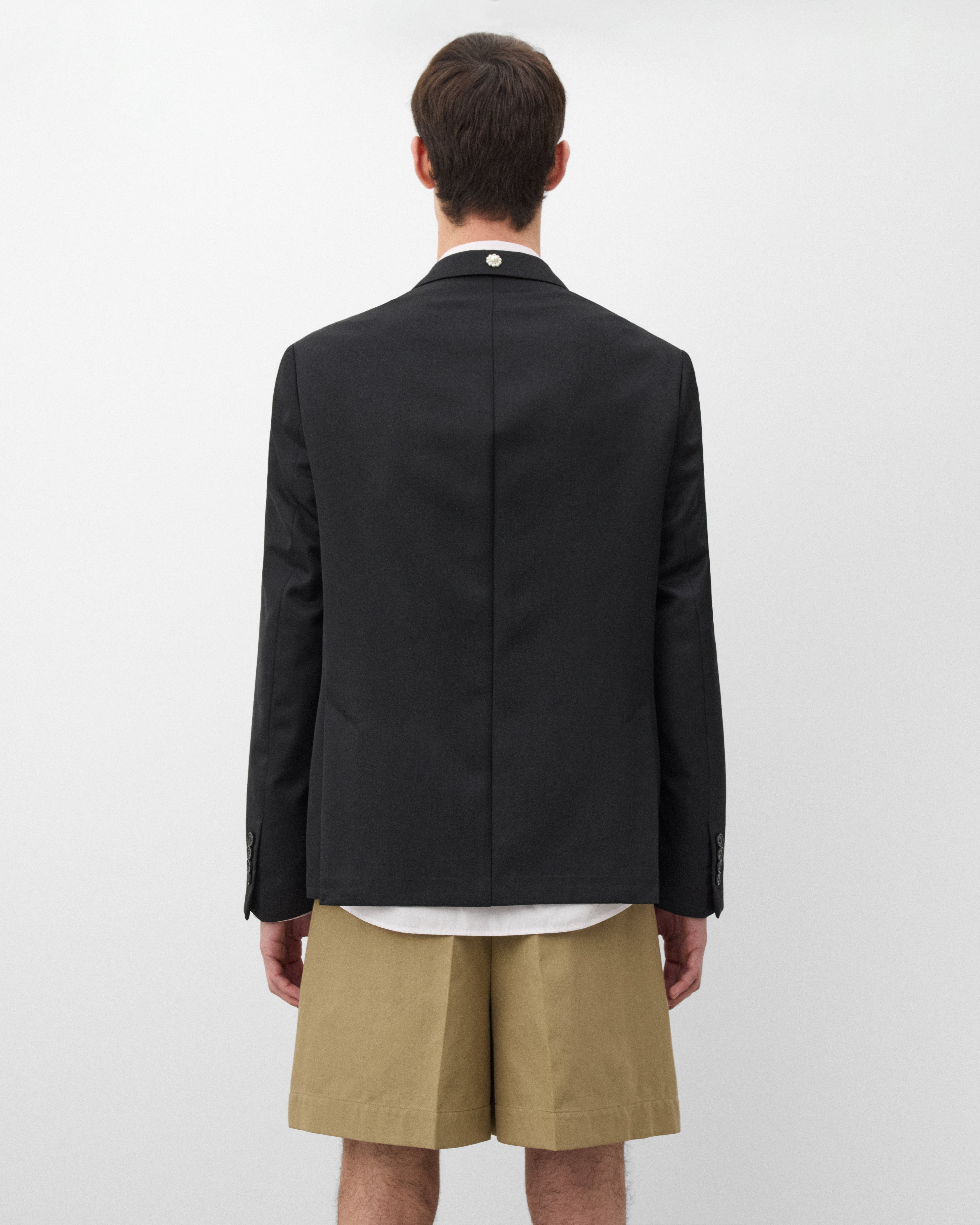 Simone Rocha: Men's Turbo Embellished Classic Jacket (Black
