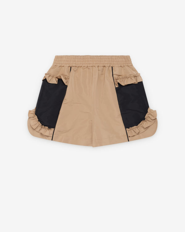 Simone Rocha - Men's Ruffle Frill Track Shorts - (Toffee)