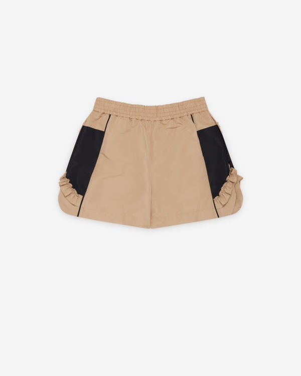 Simone Rocha - Men's Ruffle Frill Track Shorts - (Toffee)