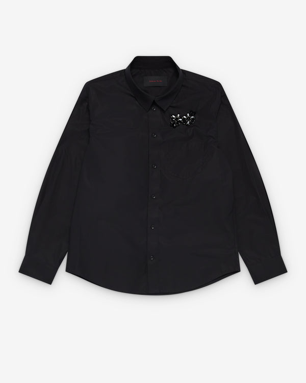 Simone Rocha - Men's Embellished Classic Shirt - (Black)