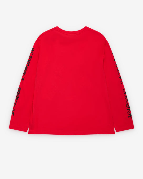 Simone Rocha - Men's Ming Ming Long Sleeve T-Shirt - (Red/Black)