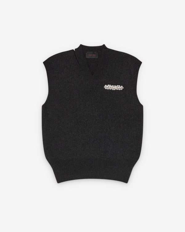 Simone Rocha - Men's Merino Seam Bite Vest - (Charcoal)