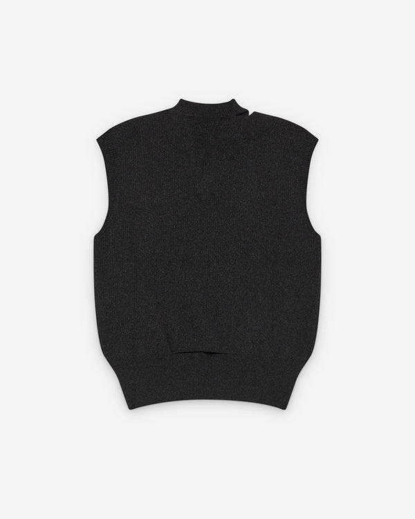 Simone Rocha - Men's Merino Seam Bite Vest - (Charcoal)