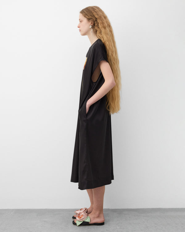 Simone Rocha - Women's Poppy Motif Smock Dress - (Black)