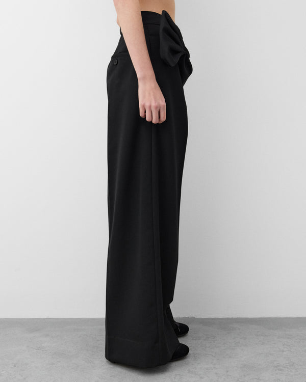 Simone Rocha - Women's Gathered Flower Sash Trousers - (Black)