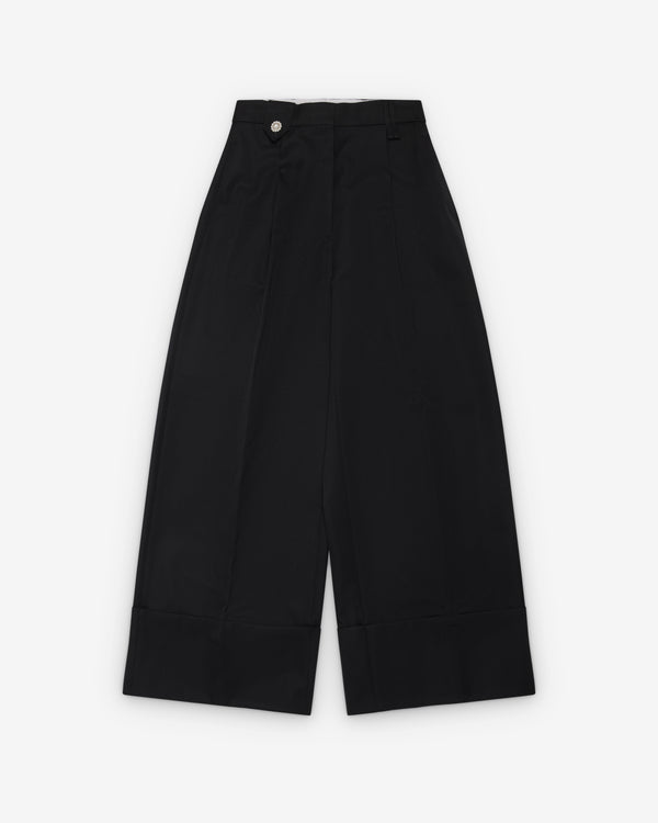 Simone Rocha - Women's Wide Leg Belt Loop Tab Trouser - (Black)