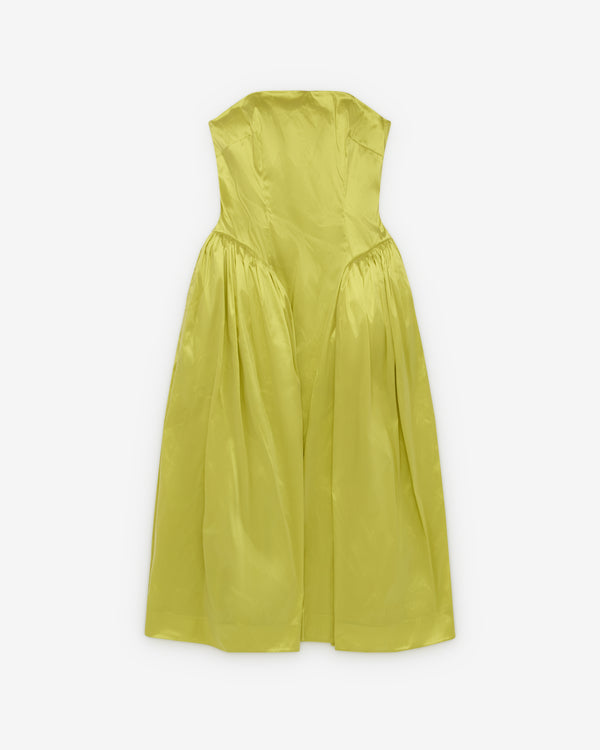 Simone Rocha - Women's Strapless Hip Bustle Dress - (Apple)