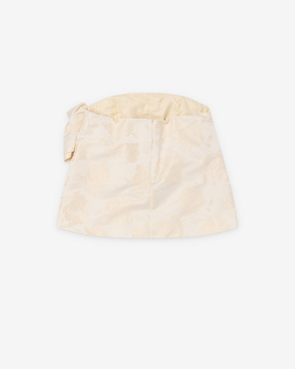 Simone Rocha - Women's Gathered Flower Sash Top - (Cream)