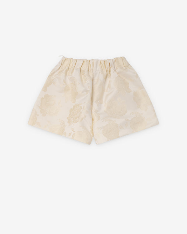 Simone Rocha - Women's Elasticated Rose Shorts - (Cream)