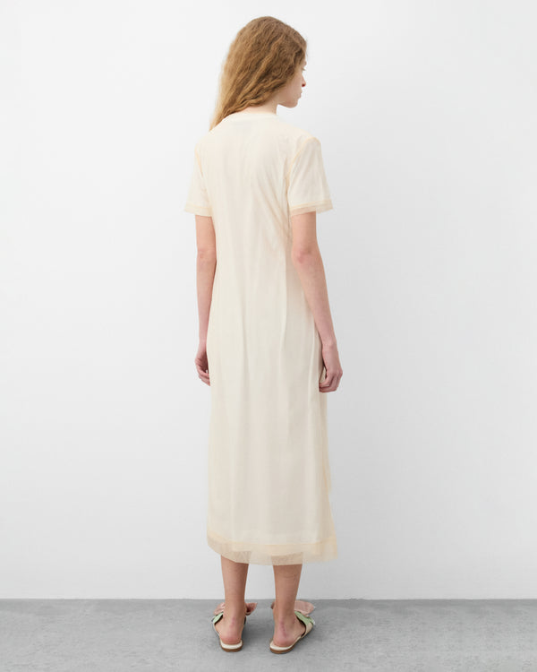 Simone Rocha - Women's Beaded Layered Liquid Dress - (White)