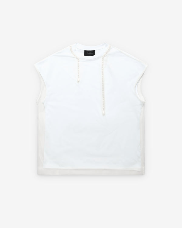 Simone Rocha - Women's Layered Liquid Smock T-Shirt - (White)