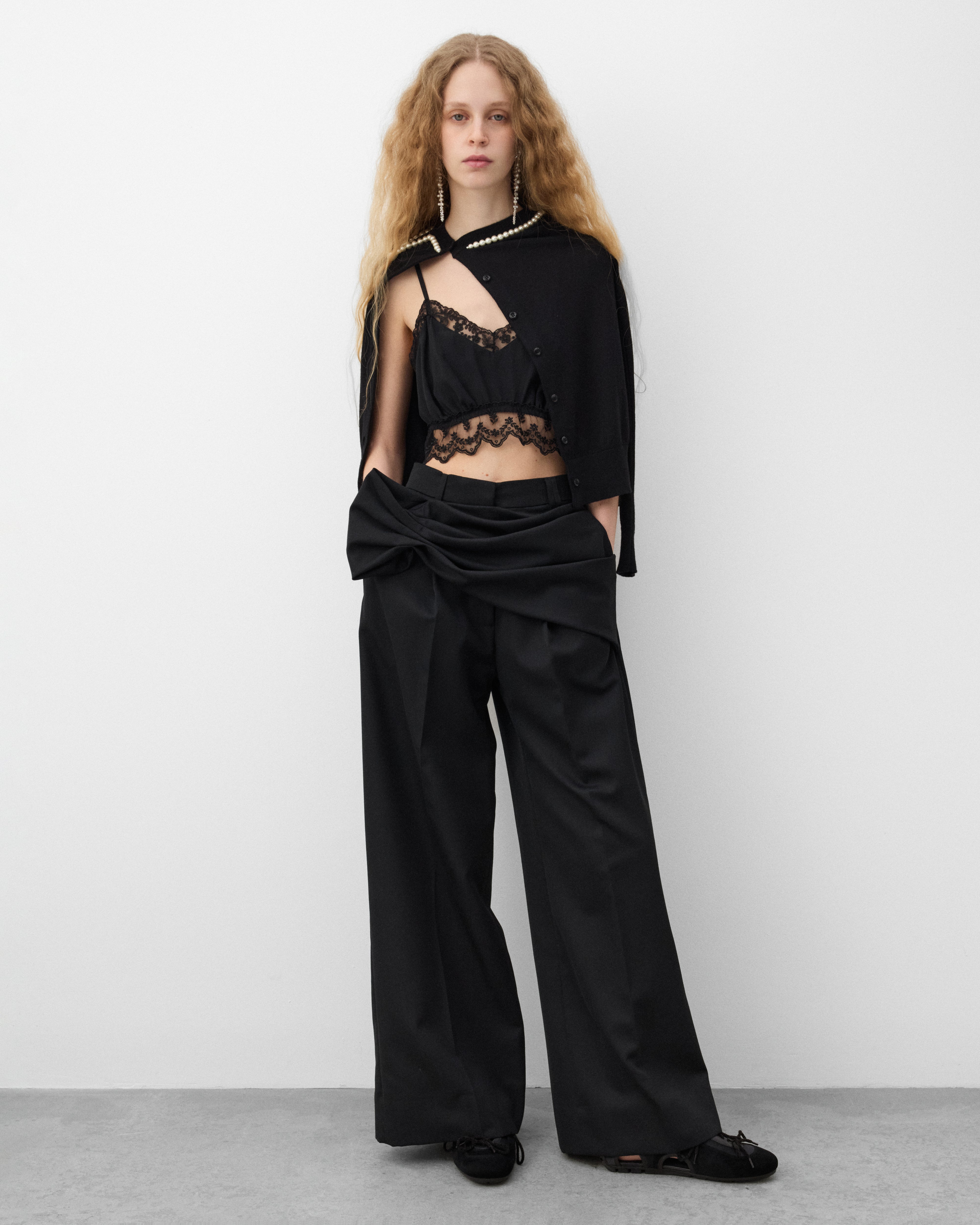 ⭐︎MARNO Simone lace camisole MARNO Simone Lace Camisole Black F