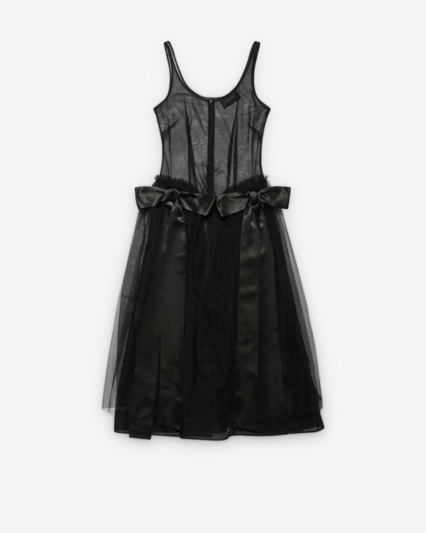 Simone Rocha - Women's Sculpted Bow Sash Dress - (Black)