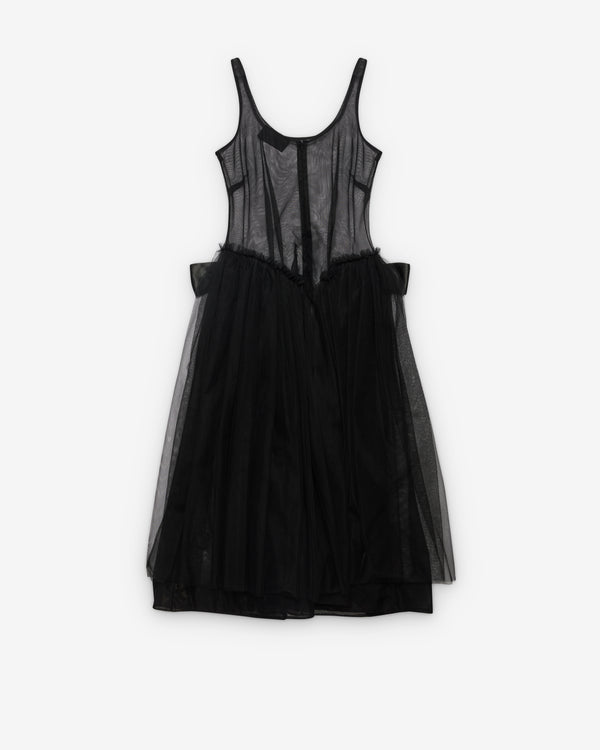 Simone Rocha - Women's Sculpted Bow Sash Dress - (Black)