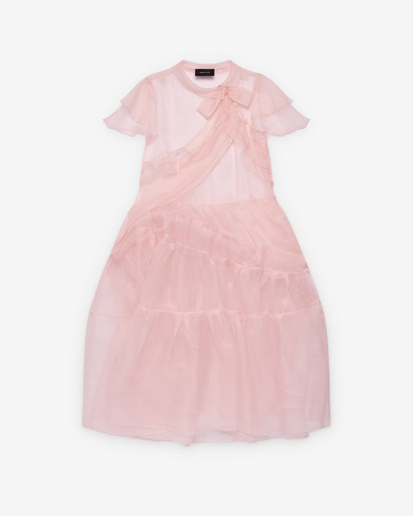 Simone Rocha - Women's Sheer Bow Sash Dress - (Pink)