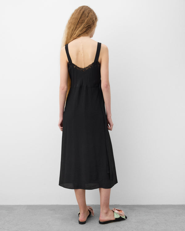Simone Rocha - Women's Bow Sash Slip Dress - (Black)