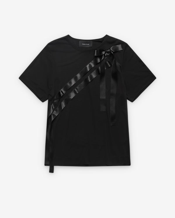 Simone Rocha - Women's Bow Sash Easy T-Shirt - (Black)