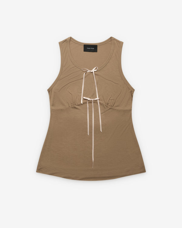 Simone Rocha - Women's Bow Tank - (Toffee)