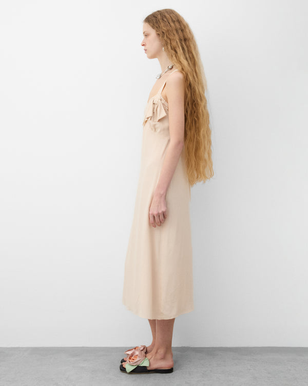 Simone Rocha - Women's Bow Sash Slip Dress - (Nude)
