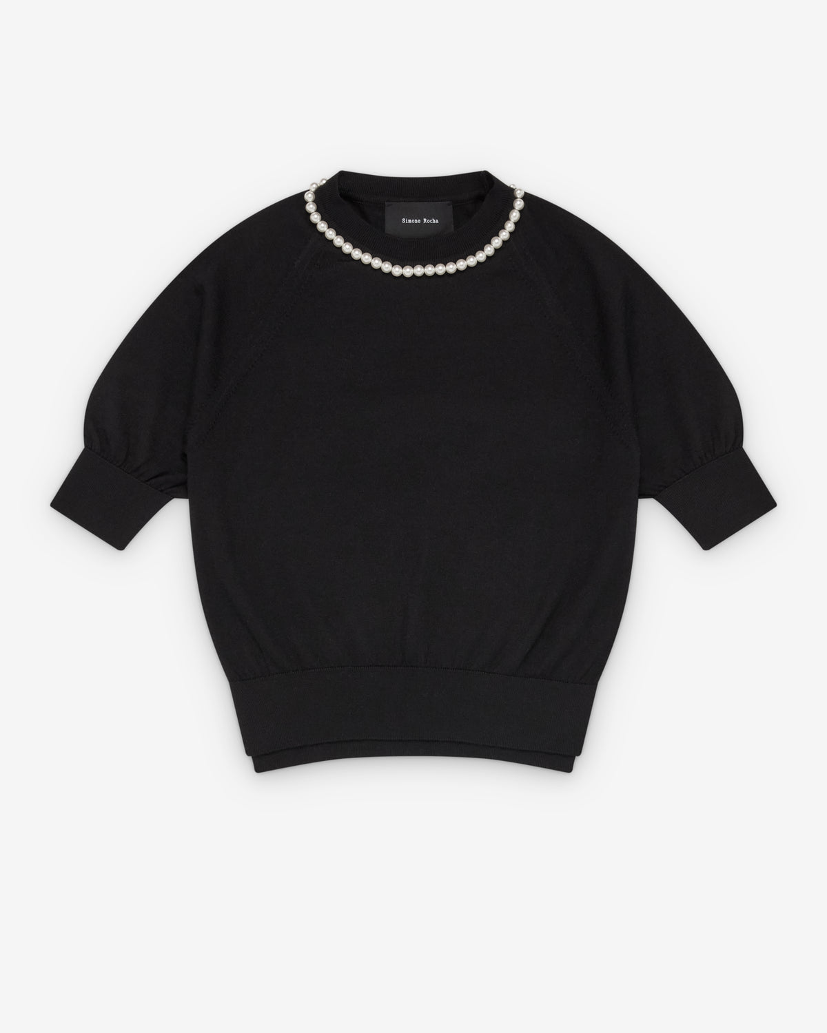 Jummer W Simone Rocha: Women's Puff Sleeve Jumper (Black) | Dover Street Market ...