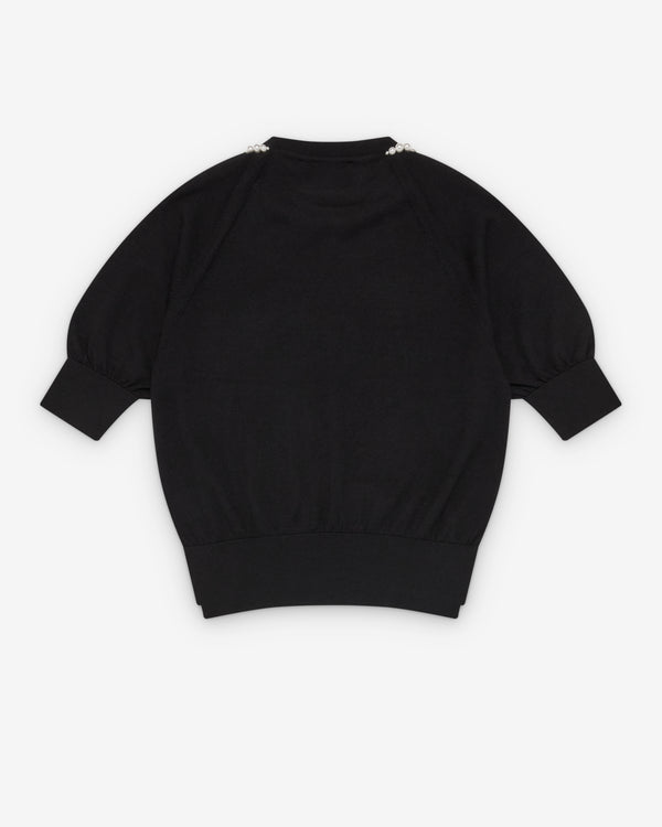 Simone Rocha - Women's Puff Sleeve Merino Silk Jumper - (Black)