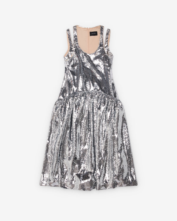 Simone Rocha - Women's Sequined Midi Dress - (Silver)